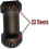 22 Teeth Sprocket Bearing Compatible with Adjustable Hedge Trimmer Element for 5-in-1 Multifunction Machine 5