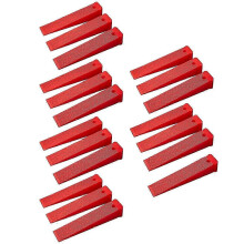 Cuñas niveladoras para azulejos de suelo y pared, plástico PP rojo, paquete de 20 unidades