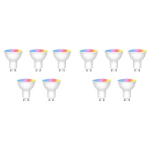 TUYA WiFi GU10 Smart LED Bulb 6W Dimmable RGB Color Changing Compatible with Alexa Google Assistant