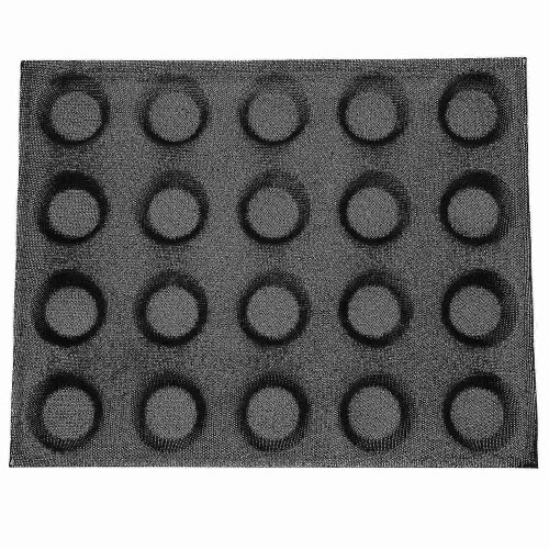 Silicone Baking Mold 20 Cavity Round Bread Cake Pizza Non-stick Tray