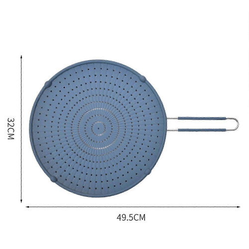 Protector antisalpicaduras de silicona para sartén de 13", antigrasa, resistente al calor. 2