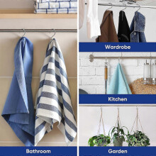 Shower Curtain Hooks S Hooks 12 Pack Iron Nickel White Bathroom Kitchen Hanging