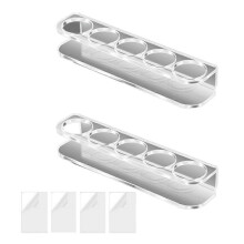 Support mural en acrylique pour flacons d'insuline, compatible avec les flacons U-100 de 24 mm de diamètre, pour réfrigérateur.