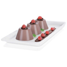 Panna Cotta Molds with Lids, Set of 4 ABS Plastic 150ml Pudding Cups
