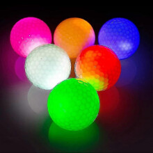 LED Glow Golf Balls with Built-in Lights, 6 Pack, Mixed Colors, 8 Minute Glow