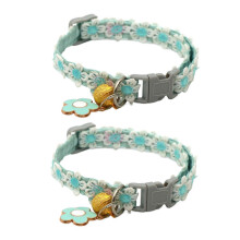 Cat Collar with Bell, Adjustable Pet Collar for Kittens and Puppies, Durable Pin Buckle Closure, Safe and Comfortable Design