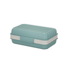 Travel Soap Case Holder with Leak Proof Lid and Water Drainage Tray for Shower Gym Bag