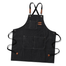 Arbeitsschürze, wasserdicht, atmungsaktiv, verstellbar, Unisex-Küchenschürze mit Taschen für Grillen und Gartenarbeit