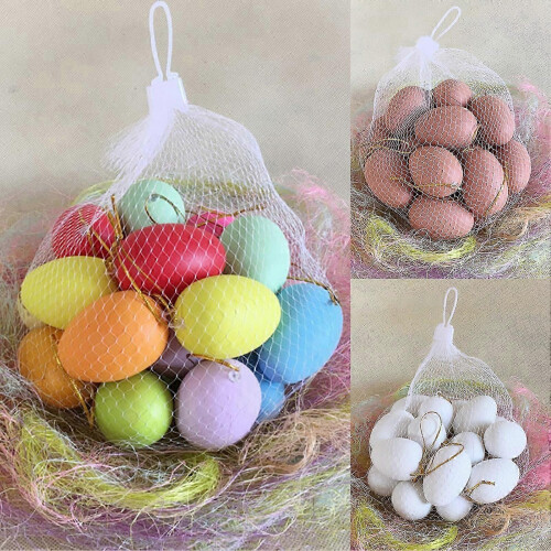 Easter Egg Decorations 20pcs Plastic DIY Painting Craft Ornaments for Kids 1