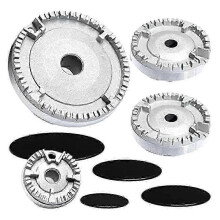 Kit de repuesto universal para la tapa de la llama, compatible con quemadores de cocinas y hornos de gas.