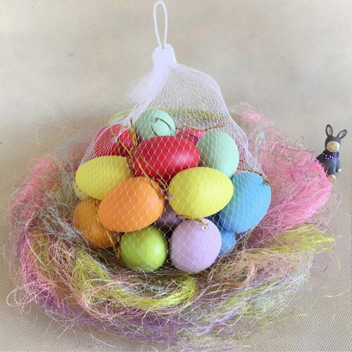 Easter Egg Decorations 20pcs Plastic DIY Painting Craft Ornaments for Kids 2