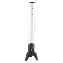 3L Beverage Dispenser with Removable Ice Tube and Stable Three-Legged Beer Tap Tower