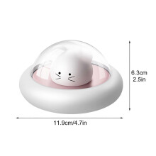 Cat Themed Motion Sensor Rechargeable Night Light Dimmable LED Portable Bedroom Lamp with Magnetic Back