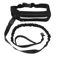 Dog Leash for Running Walking Reflective Leash with Waist Retractable Elastic Belt Dog Traction Rope Pet Products