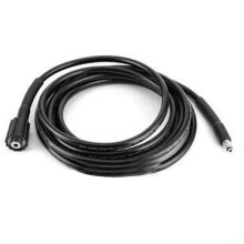 Pressure Washer Hose 8m Durable Rubber 5800 PSI Cold Water for Driveway Vehicle Industrial Cleaning