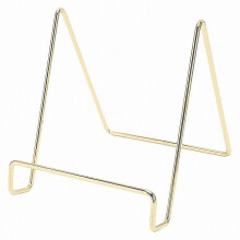 Metal Display Stand for Tablets Books CDs with Rust-Proof Plating, Sturdy Iron Holder
