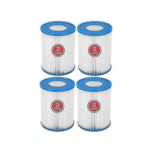 Stück Schwimmbadpumpen-Kartuschenfilter, kompatibel mit Bestway Typ II Filter für 530 gph und 800 gph Pumpen