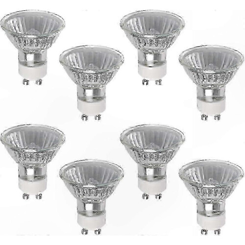 GU10 Halogen Bulb 50W Dimmable 2800K Warm White 8-Pack