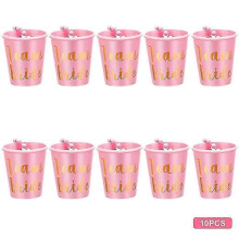 10pcs DIY Shot Glass Necklace for Bachelorette Party, 30 Inches, 2 Colors