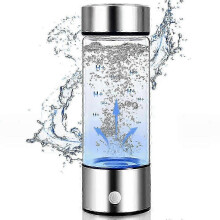 Hydrogen Water Generator Bottle 420ml Portable USB Rechargeable Glass Health Cup