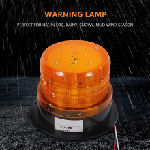 Faro stroboscopico a LED ambra, 12V/24V, in plastica, giallo, confezione da 2, per uso di emergenza su veicoli.