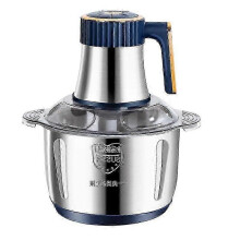 Picadora de carne eléctrica de 500 W con recipiente de acero inoxidable de 5 L y 5 velocidades.