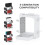 Game Storage Tower for   - Game Disk Rack and Controller Organizer for   and Accessories 4