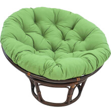 Cojín redondo para silla de 70x70 cm, grueso, con forma de nido de huevo y correa de fijación para uso interior y exterior.