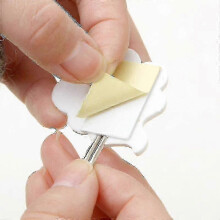 6 stuks creatieve wolkvormige muurhaken, zelfklevend en waterdicht plastic, voor keuken, badkamer en woonkamer.