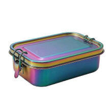 Stainless Steel Bento Box Leakproof 800ml with Removable Divider for Kids Lunch