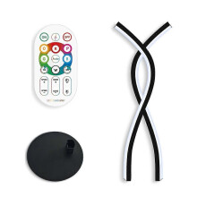 LED stolová lampa RGBIC, stmievateľná, meniaca sa farba, s diaľkovým ovládaním, Bluetooth aplikácia, synchronizácia hudby