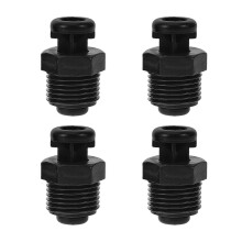 Válvula de admisión de aire para sistema de riego, material PP, válvula de entrada de vacío para riego por goteo, DN15 1/2" NPT