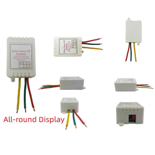 Delay Off Timer Relay Switch AC 110-220V 7A 16 Modes 1-480 Min Adjustable 2