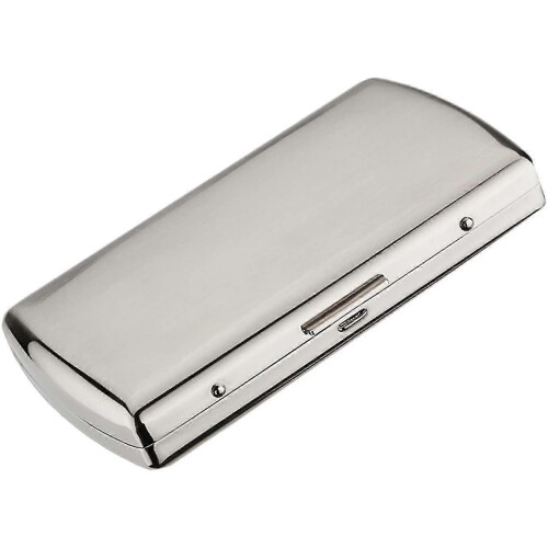 Durable Metal Cigarette Case for 12 Cigarettes (54 x 89 x 19mm)