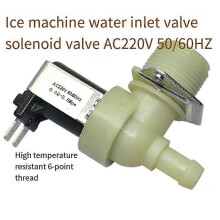 Universele magneetklep voor waterinlaat van ijsmachines, AC220V, type 26s, ABS en metaal, kleur zoals afgebeeld.