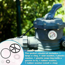Kit di guarnizioni a ragno compatibile con la valvola Hayward Vari-Flo XL serie SP0714T SP0710 SP710X e con i ricambi per filtri piscina.