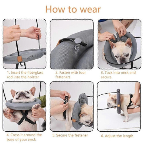 Blind Dog Harness Guiding Device with Protective Bumper for Small Medium Large Dogs 1