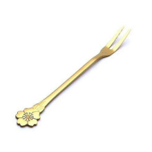 Stainless Steel Fruit Fork Set 12PCS Eco-Friendly Metal Salad Forks