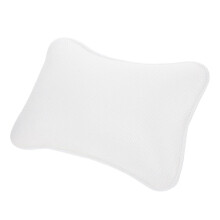 Almohada de baño con fuertes ventosas, malla transpirable y soporte ergonómico para el cuello y la espalda, ideal para relajarse en la bañera.