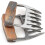 Stainless Steel Meat Claws with Wooden Handle for Shredding Pulling and Serving 1