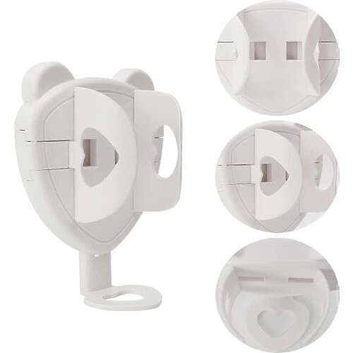 Electric Toothbrush Holder Wall Mount, 3-Piece Set with Automatic Adjustment and Drying Design 1