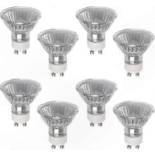 GU10 Halogen Bulb 50W Dimmable Warm White 2800K 220V 8-Pack Spotlights