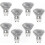 GU10 Halogen Bulb 50W Dimmable Warm White 2800K 220V 8-Pack Spotlights 1