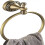 Antique Brass Towel Ring, Wall Mount Retro Round Towel Rail Rack for Bathroom, Solid Copper 1