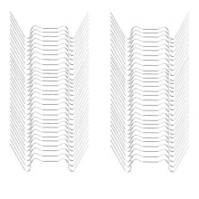 Gewächshaus-Verglasungsclips, 120 Stück Edelstahl-W-Klemmen für Polycarbonat- und Glasplatten
