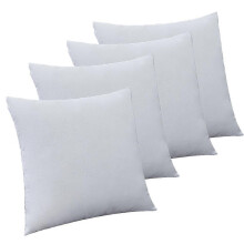 Relleno impermeable para cojines de 40x40 cm, juego de 4 insertos de fibra de poliéster para almohadas de sofá de exterior.