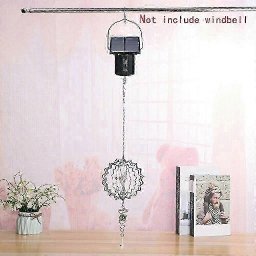 Solar Spinner Motor Hanging Metal Wind Rotary Powered Black