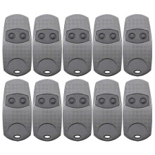 10 stuks afstandsbedieningen voor garagedeuropeners, compatibel met de TOP 432EV 433,92 MHz 2-knops kloonafstandsbediening.