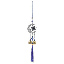 Copper Wind Chime for Door Hanging, Vintage Blue Outdoor Decoration with Melodic Sound