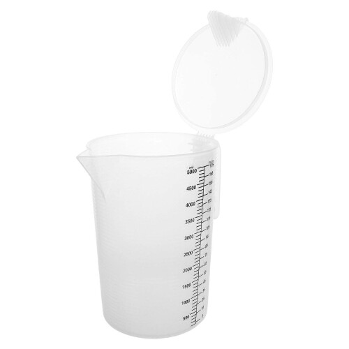 Transparent Plastic Measuring Cup with Scale for Kitchen Baking Bulk Prep Efficiency 1